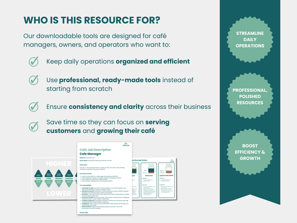 Cost of Goods Calculator - Customizable Spreadsheet - Timberline Coffee School
