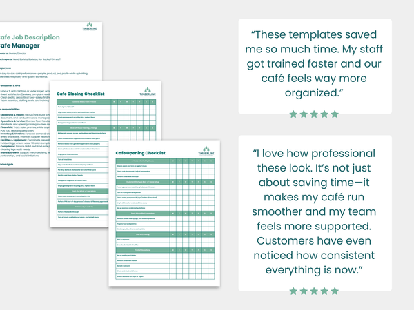 Cost of Goods Calculator - Customizable Spreadsheet - Timberline Coffee School