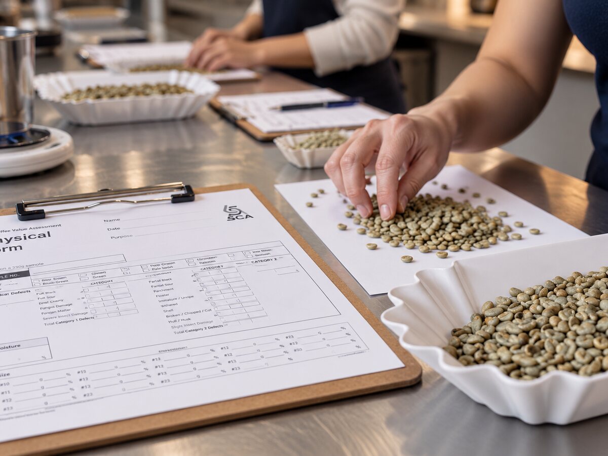 Green coffee physical assessment: defect counting on the SCA Physical Form
